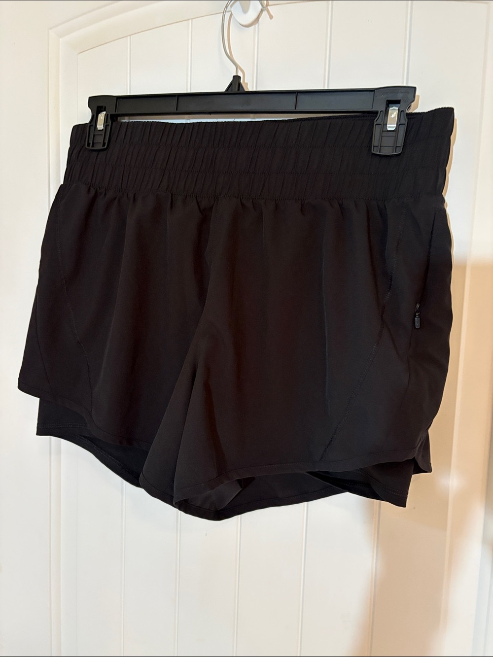 Avia Women’s Black Running Shorts with Hidden Zip Pocket